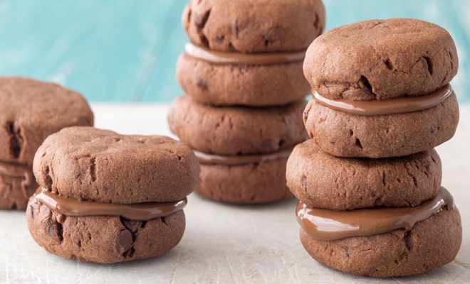 
Double Chocolate Sandwich Cookies
