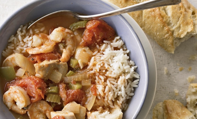 
Slow Cooker Chicken Gumbo with Shrimp
