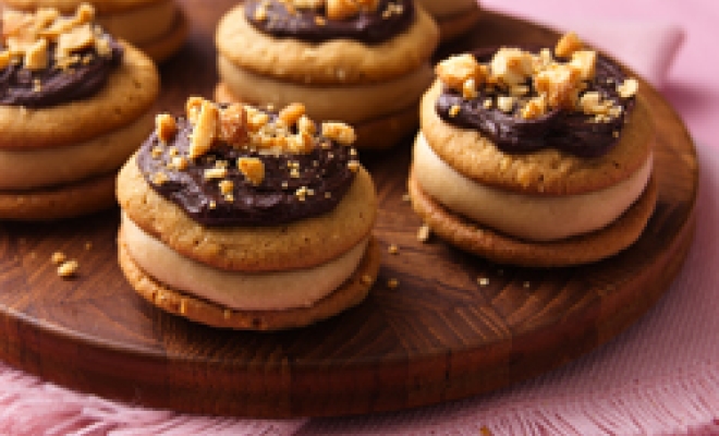 
Fudgy Peanut Butter Sandwich Cookies
