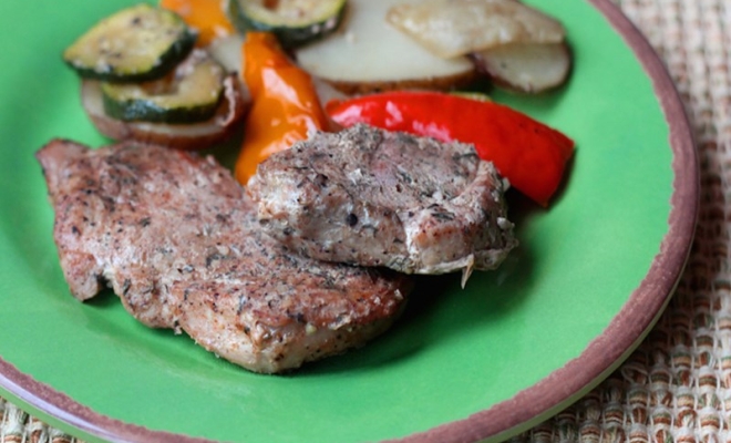 
Grilled Pork Tenderloin &amp; Vegetables
