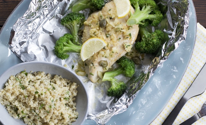 
Lemon Chicken with Broccoli
