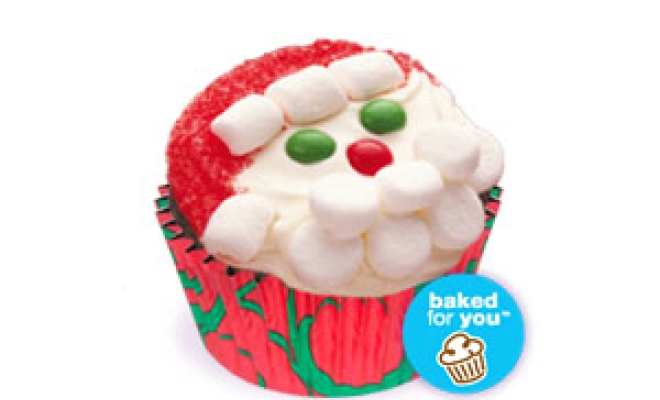 
Merry Santa Christmas Cupcakes
