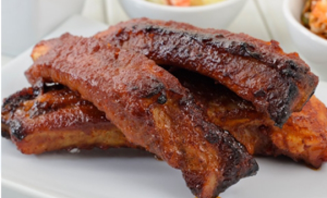 
Oriental Peach Glazed Ribs
