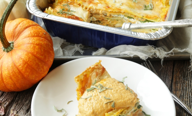 
Pumpkin Lasagna with Chicken
