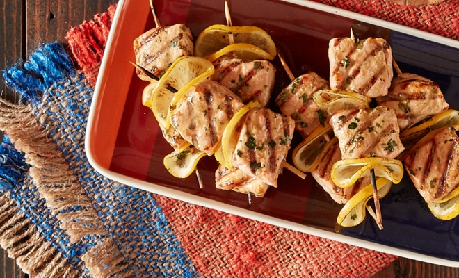 Hickory top smoked salmon