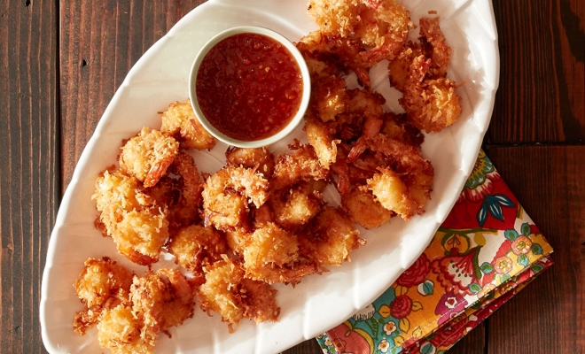 
Coconut Shrimp with the Best Dipping Sauce
