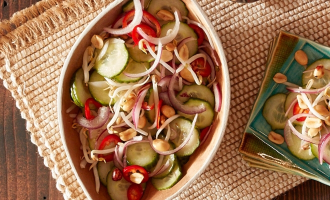 
Spicy Thai Cucumber Salad
