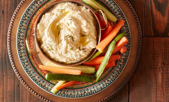 
Spicy Roasted Cauliflower and Labneh Spread with Fresh Rosemary
