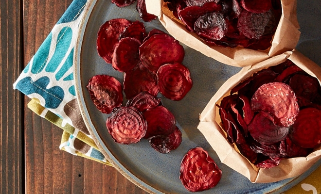 
Beet Chips with Sea Salt and Smoked Paprika

