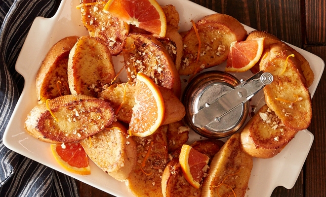 
Orange and Pecan French Toast
