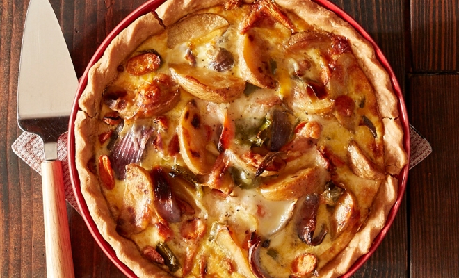 
Roasted Vegetable Quiche
