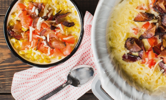 
Tomato And Bacon Creamed Corn Casserole
