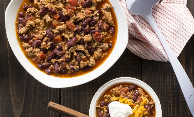 
Slow Cooker Turkey Taco Chili
