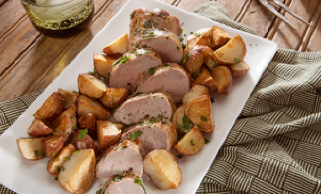 
Easy Pork Tenderloin with Roasted Potatoes
