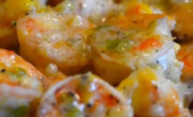 
Cheesy Buttery Broiled Shrimp

