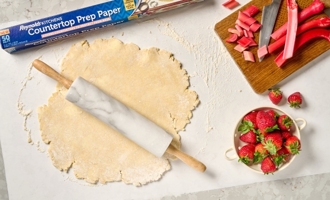 
Strawberry Rhubarb Galette
