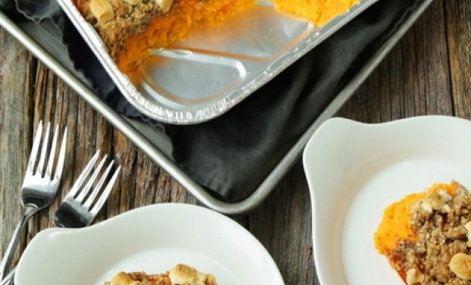
Sweet Potato Casserole with Marshmallows

