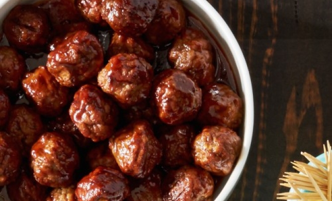 
Sweet and Spicy Barbecue Meatballs
