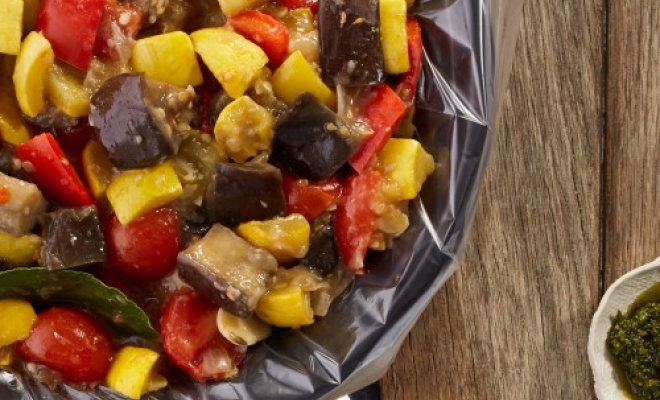 
Slow Cooker Cherry Tomato Ratatouille
