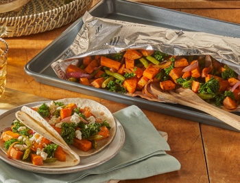 Spiced Sweet Potato &amp; Kale Tacos