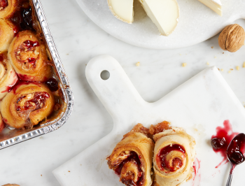 Baked Brie &amp; Jam Rolls