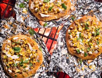 Elotes Mexican Corn Grilled Pizza