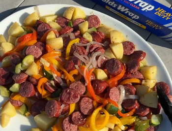 Grilled Sausage and Vegetables