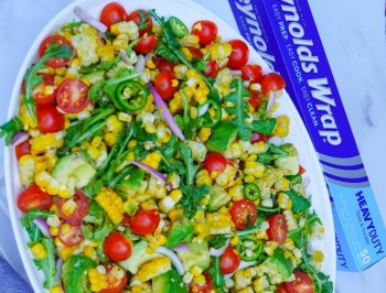 Grilled Corn and Avocado Tomato Salad