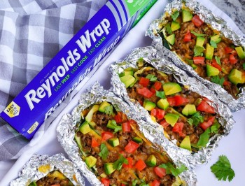 Grilled Zucchini Taco Boats
