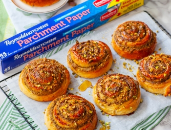 Pistachio Honey Cinnamon Rolls