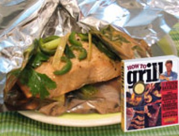 Foil Grilled Salmon with Coconut, Ginger &amp; Lemon