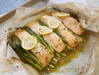 Lemon Garlic Baked Salmon