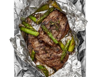 Steak and Asparagus Foil Packet