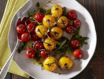 Blistered Tomatoes with Herbs