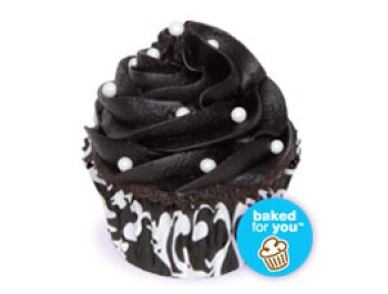 Chocolate Cappuccino Black Tie Cupcakes