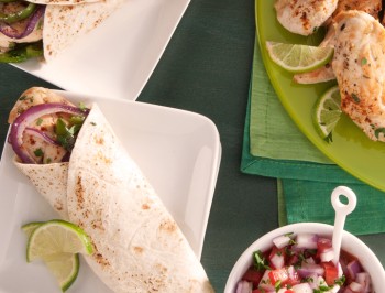 Chili-Lime Chicken Snack Wraps