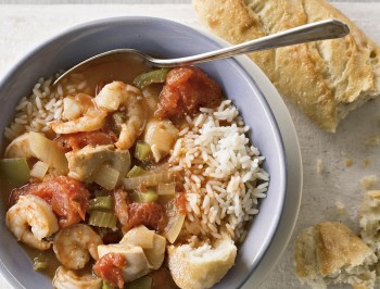 Slow Cooker Chicken Gumbo with Shrimp