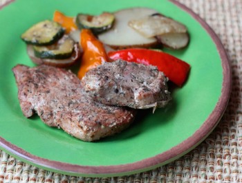 Grilled Pork Tenderloin &amp; Vegetables