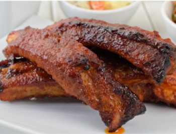 Oriental Peach Glazed Ribs