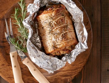 Fennel, Apple and Blue Cheese Stuffed Pork Loin