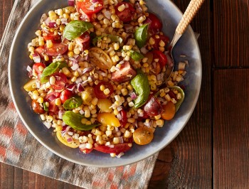 Grilled Corn and Heirloom Tomato Salad