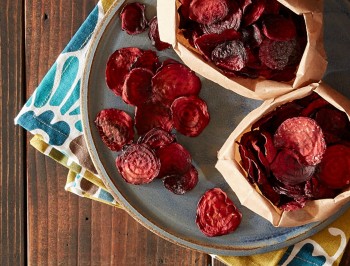 Beet Chips with Sea Salt and Smoked Paprika