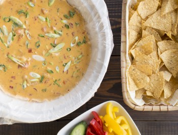 Slow Cooker Hot Cheesy Chicken Dip