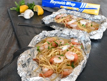 Grilled Shrimp Scampi Foil Packets