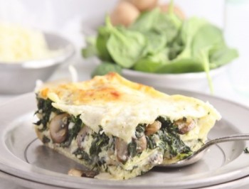 Vegetable Lasagna with Spinach &amp; Mushrooms
