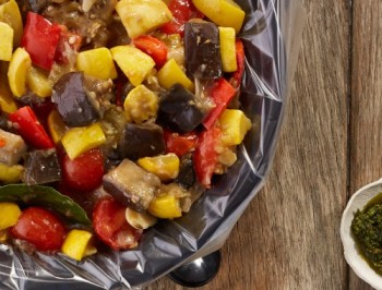 Slow Cooker Cherry Tomato Ratatouille