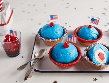 Layered Ice Cream Bombs