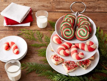One Dough, Three Festive Holiday Cookies