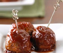 Cranberry-Sauced Meatballs Appetizer