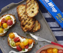 Roasted Cherry Tomatoes &amp; Home-Smoked Ricotta on Grilled Toast